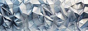 Abstract Blue and White Shapes Background