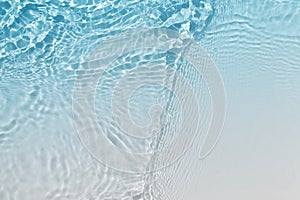 abstract blue white water wave, natural swirl pattern texture, background photography