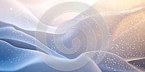 Abstract Blue and White Wave Background Digital Art Texture