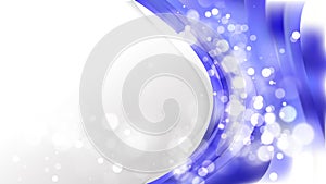 Abstract Blue and White Wave Business Background