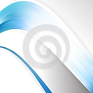 Abstract Blue and White Wave Business Background