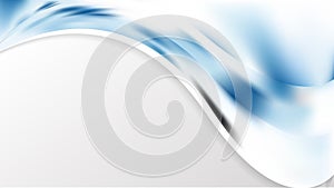 Abstract Blue and White Wave Business Background