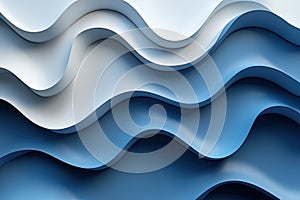 Abstract Blue Wavy Background