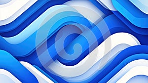 Abstract Blue Wave Background