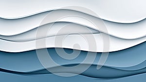 Abstract Blue and White Wave Background