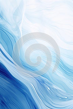 Abstract Blue and White Wavy Lines Background