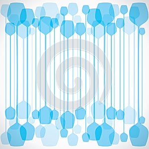 Abstract blue wine glass background