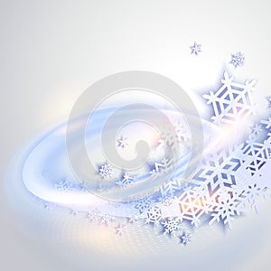 Abstract blue winter background