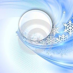 Abstract blue winter background