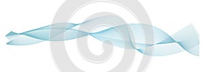 Abstract bluewave lines on white background