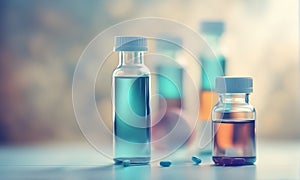 Abstract blur backdrop of medicine-related items