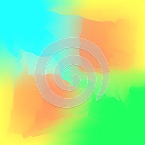 Abstract blur background with blue, orange and green colors