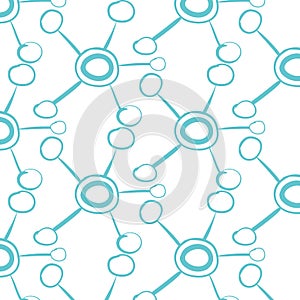 Abstract blur background.Hub network connection. Tech or technology logo. Server or central database button. System links symbol.