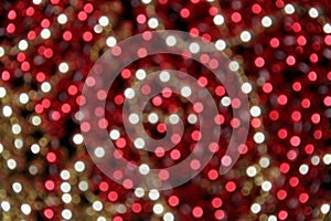 Abstract Blur Background Red and Gold Bokeh