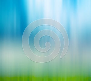 Abstract blur background of sky and grass