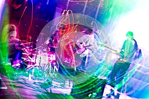 Abstract blur of a band