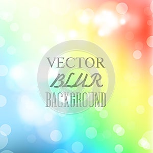 Abstract blur bokeh bright color background