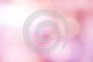 Abstract blur bokeh light pink pastel color for wallpaper background