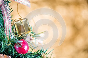 Abstract blur Christmas bokeh background