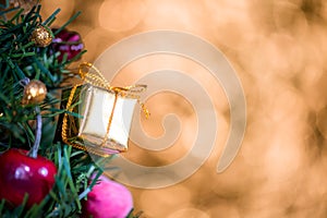 Abstract blur Christmas bokeh background