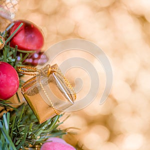 Abstract blur Christmas bokeh background