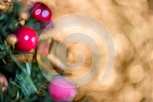 Abstract blur Christmas bokeh background