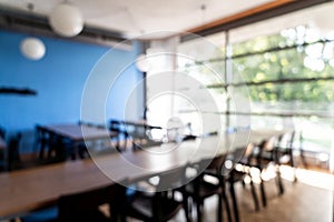 abstract blur and defocused in hotel restaurant
