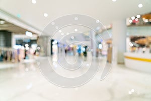 abstract blur and defocused luxury shopping mall