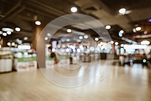 abstract blur and defocused in luxury shopping mall and retail store for background