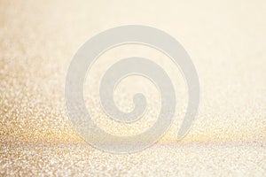 Abstract blur gold glitter christmas event celebration card design background concept - shiny light dust sparkle festive