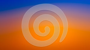 Abstract blur gradient blue and orange background