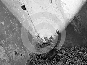 Abstract Blur Grey Wall with V-shaped Pattern