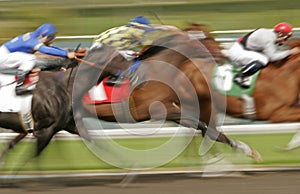 Abstract Blur Horse Race