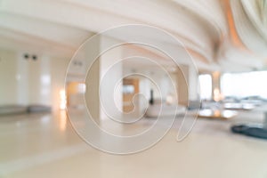 Abstract blur hotel lobby and reception for background photo