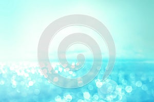 Abstract blur light on the sea and ocean background for summer s