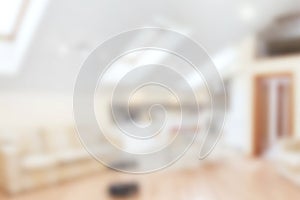 Abstract blur living room area interior for background