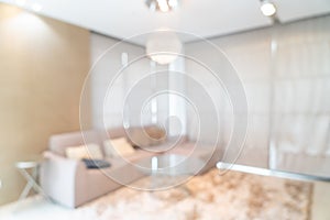 abstract blur living room for background