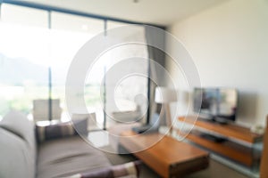 Abstract blur living room for background