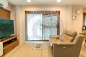 abstract blur living room interior