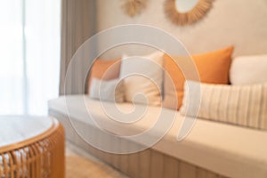 Abstract blur living room interior for background