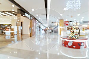 Abstract blur luxury shopping mall and retail store