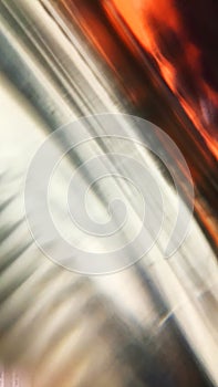 Abstract blur with macro photography method reflective glass bottle