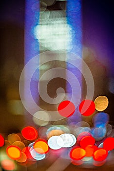 Abstract blur of a modern city in the morning