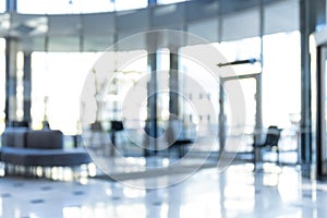 Abstract blur office interior for background