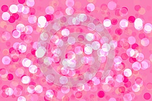 The Abstract blur pink tone bokeh lighting for background