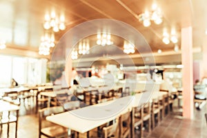 abstract blur in restaurant for background