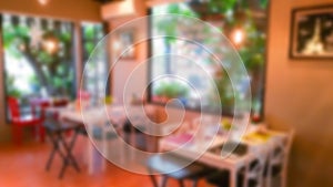 Abstract blur restaurant background