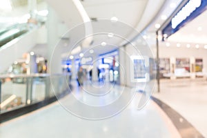 Abstract blur shopping mall interior