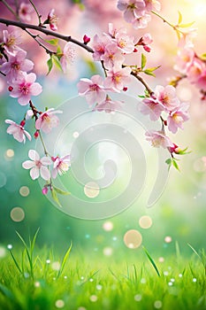 Abstract blur spring background photo
