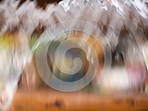 Abstract of Blur Streaming Water